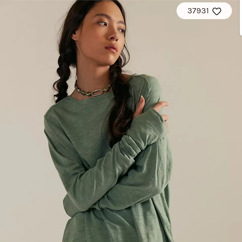 Free People Long Sleeve Tunic Top - Picture 2 of 3